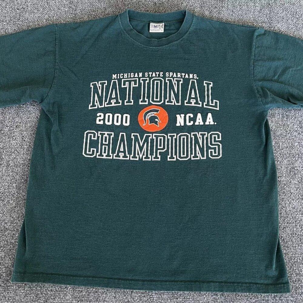 Michigan State 2000 National Champions Fan Graphic T-Shirt